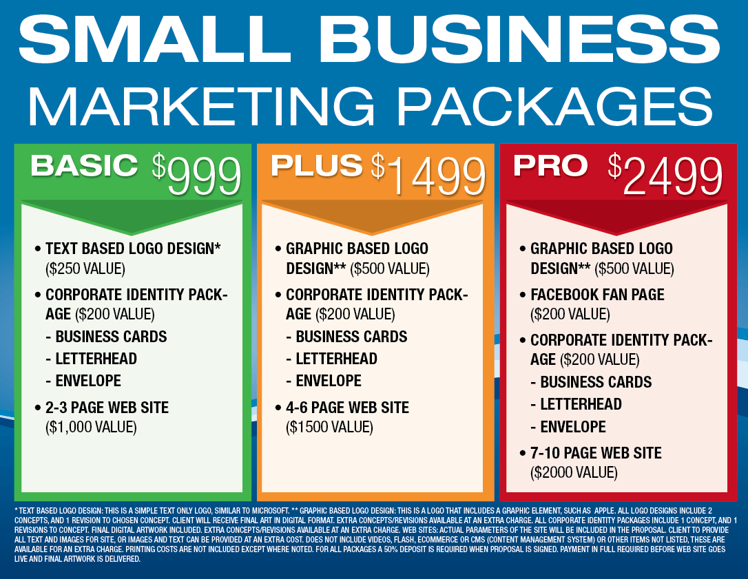 Small Business Marketing Packages The Graphics Guy Robert Hazelrigg Jr