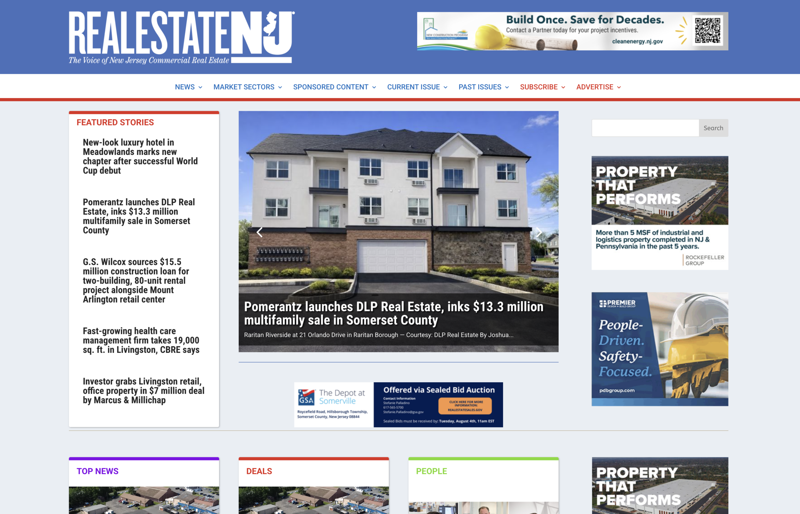 RE-NJ.com redesigned homepage by Robert Hazelrigg The Graphics Guy West Long Branch