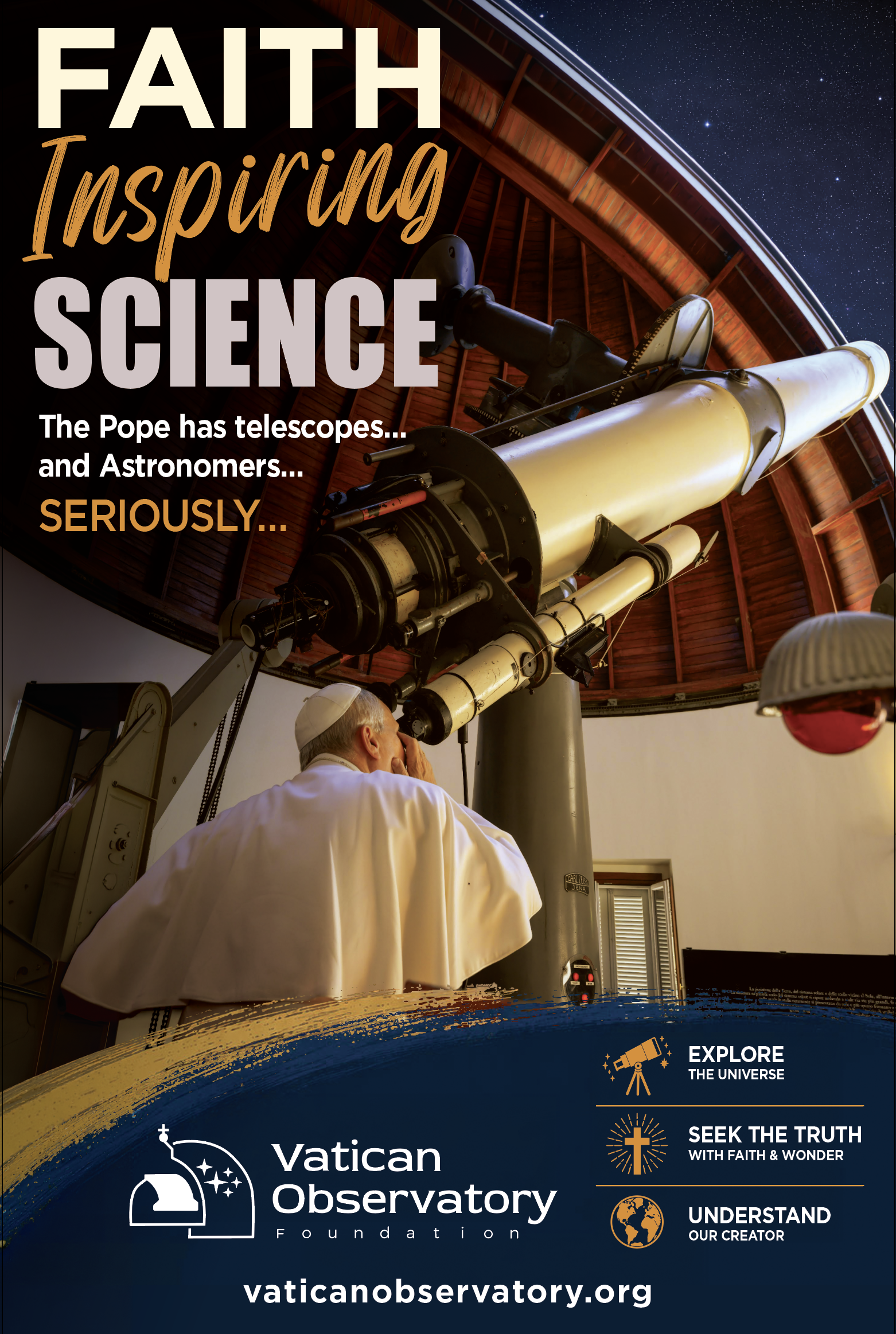 Poster designs created for the Vatican Observatory to be used in religious schools
