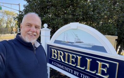 The Graphics Guy Leaves His Mark on Brielle: Robert Hazelrigg Designs New Welcome Sign at Route 35 & Higgins Avenue